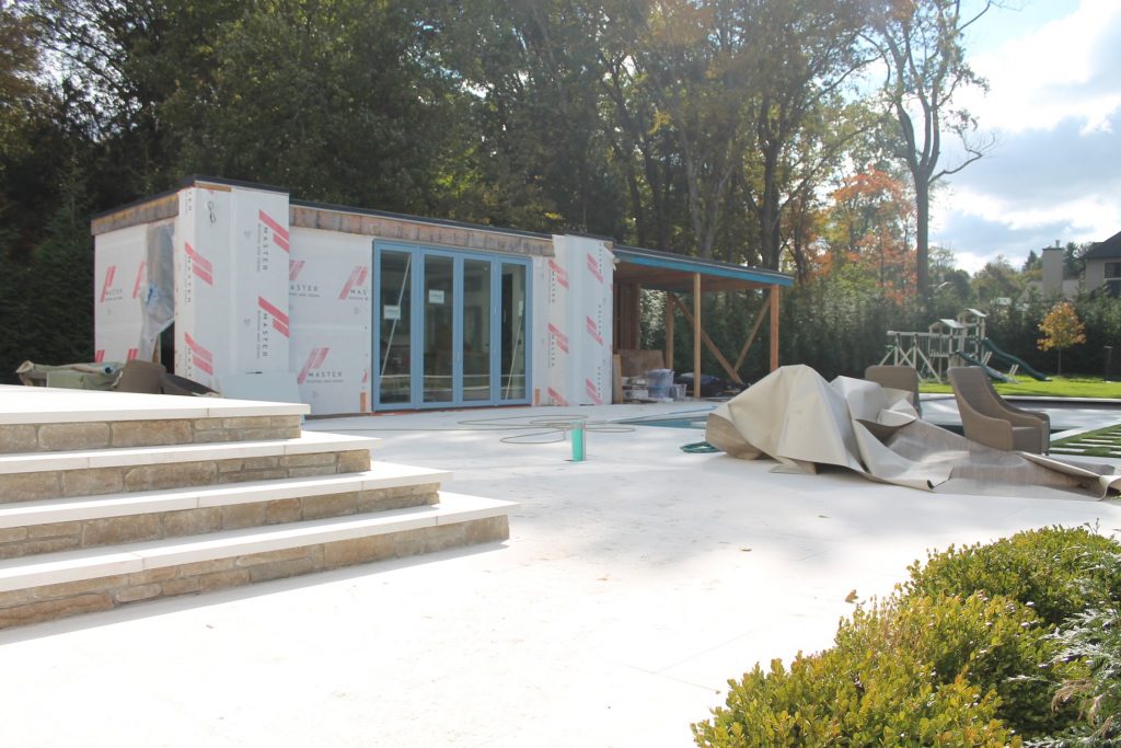 Pool Patio in Wesley Hills, NY by Curti's Landscaping