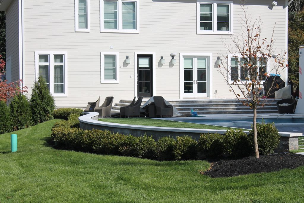 Stone Walls and Shrubs