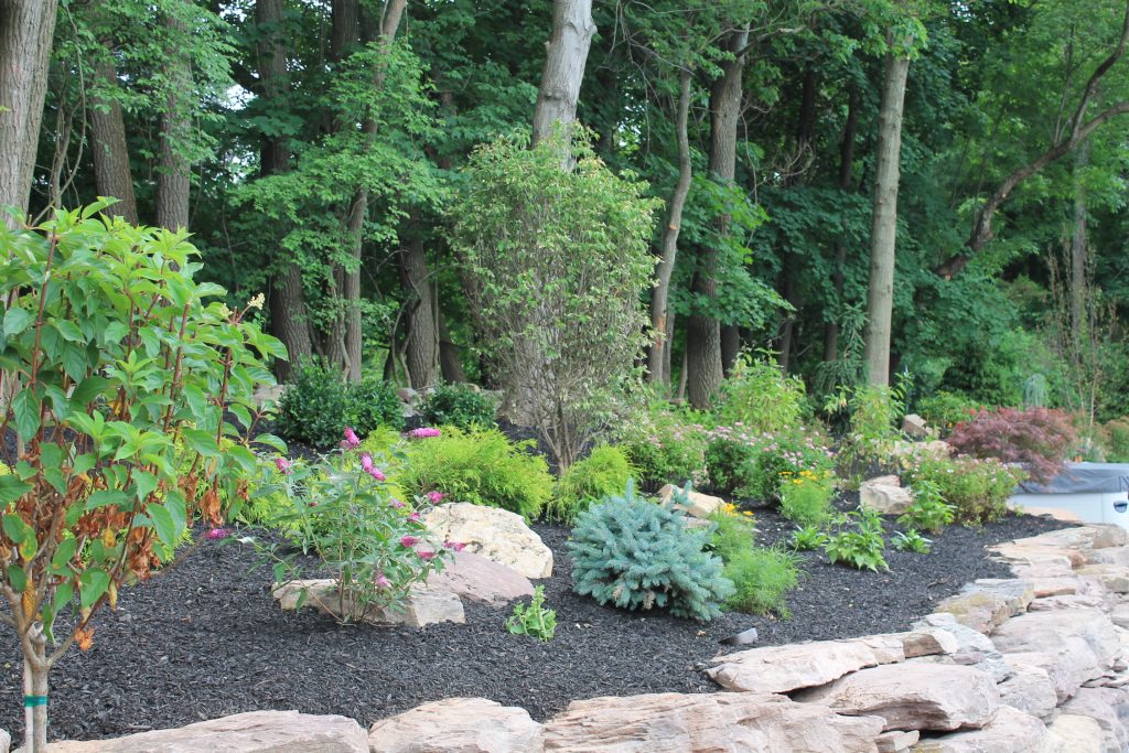 Retaining wall with Landscaping