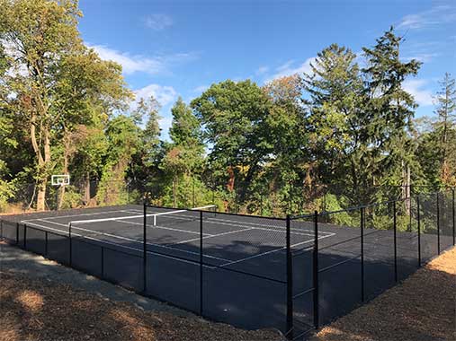 Multi-Sport Tennis and Basketball Court by Curti’s Landscaping in Rockland County NY
