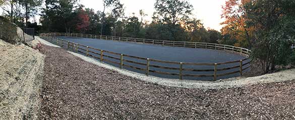 Riding Ring Installed by Curti’s Landscaping in Rockland County NY